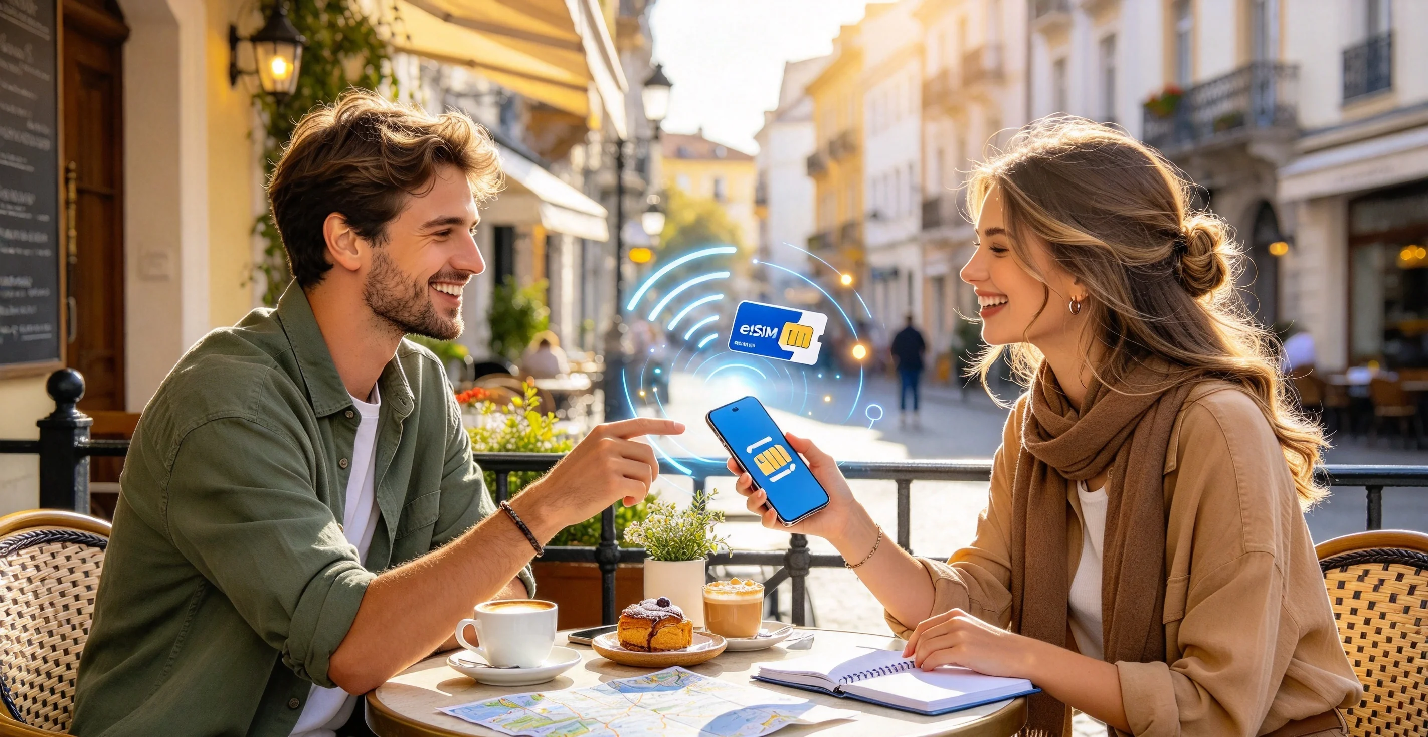Canada travel eSIM data plans comparison illustration
