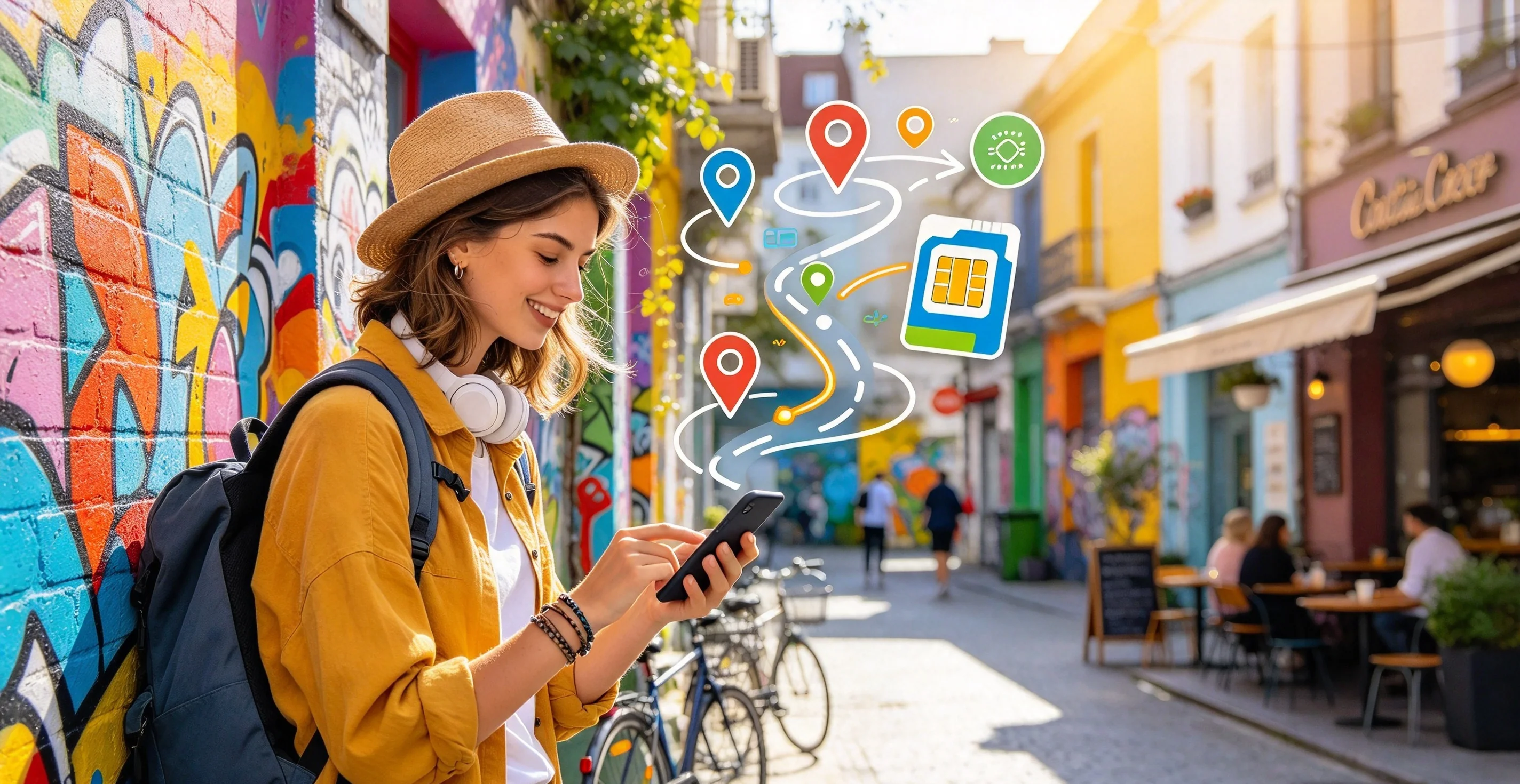 Ireland travel eSIM data plans comparison illustration