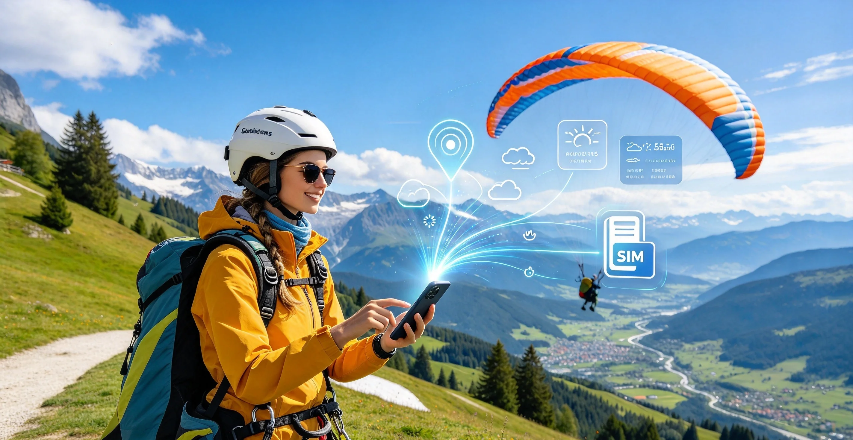 South Africa travel eSIM data plans comparison illustration